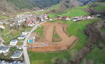 Erschließungsarbeiten im Neubaugebiet Farn Süd